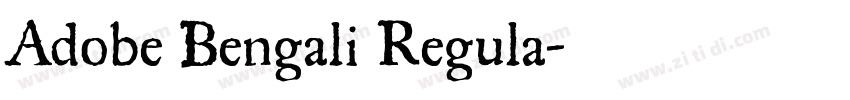 Adobe Bengali Regula字体转换 Adobe Bengali Regula字体转换